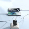 Зарядно за стена – Yesido Wall Charger (YC64) – Type-C + USB-A, GaN, PD30W – Черно