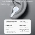 Безжични слушалки – Yesido Wireless Earbuds (TWS35) – Микрофон, Bluetooth 5.3, полу-в ухо дизайн, 250mAh – Бели