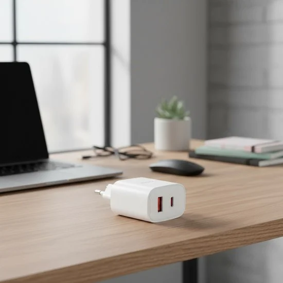 Зарядно за стена – Yesido Wall Charger (YC02E) – Quick Charge, USB + Type-C, PD20W, QC18W – Бяло