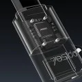 OTG адаптер – Yesido GS28 – Lightning → Type-C, 60W, fast charge, 480Mbps, алуминий – Сив
