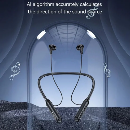 Безжични слушалки – Yesido Wireless Earbuds (YSP21) – Магнитни, огърличен дизайн, Bluetooth V5.3, 280mAh, Type-C – Черни