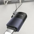 OTG адаптер – Yesido GS27 – Type-C → Lightning, 480Mbps, алуминий, 27W – Сив