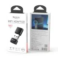 Wi-Fi адаптер – Yesido WP10 – вградена антена, USB-A, 150Mbps, WiFi4 2.4G, Plug&Play – Черен