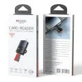 Адаптер – Yesido GS38 – Lightning → TF карта, 480Mbps, 4K, LED индикатор – Сив