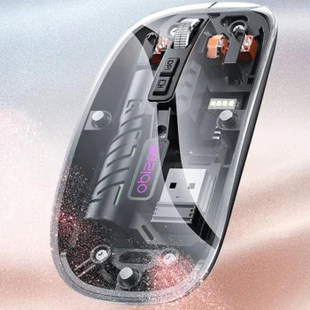 Безжична мишка – Yesido Wireless Mouse (KB29) – Type-C, BT + 2.4G, 800/1200/1600 DPI, 400mAh – Черна