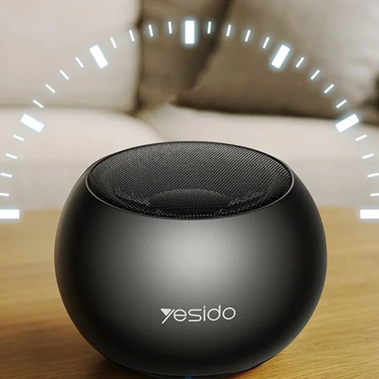 Мини колонка – Yesido Mini Wireless Speaker (YSW33) – алуминий, 3W, Bluetooth 5.0, 300mAh – Черна
