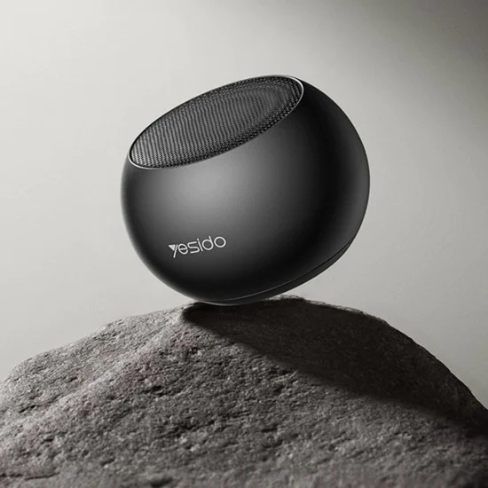Мини колонка – Yesido Mini Wireless Speaker (YSW33) – алуминий, 3W, Bluetooth 5.0, 300mAh – Черна
