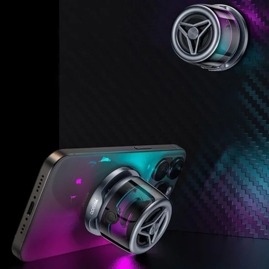 Мини магнитна колонка – Yesido Mini Magnetic Speaker (YSW32) – RGB, 3W, 400mAh, Bluetooth 5.3 – Черна