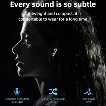 Безжични слушалки – Yesido Wireless Earbuds (TWS23) – Noise Cancelling, тъч контрол, Bluetooth V5.3, в ухо дизайн, 300mAh – Черни
