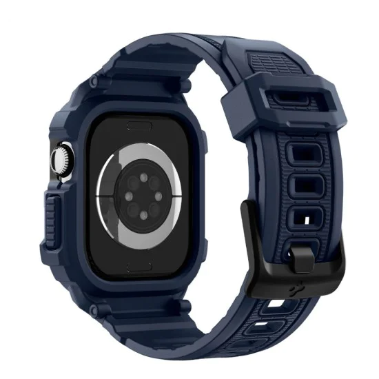 Калъф за Apple Watch 10 / Watch 11 42mm – Spigen Rugged Armor Pro V2 – Тъмносин