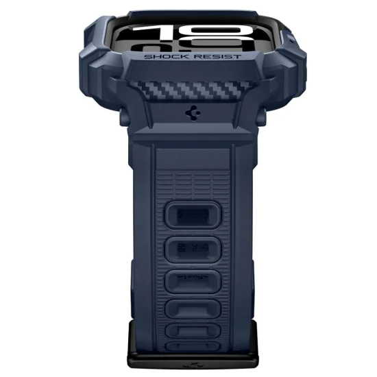 Калъф за Apple Watch 10 / Watch 11 42mm – Spigen Rugged Armor Pro V2 – Тъмносин