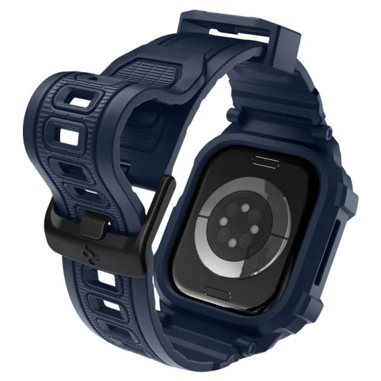 Калъф за Apple Watch 10 / Watch 11 42mm – Spigen Rugged Armor Pro V2 – Тъмносин