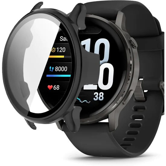 Калъф + протектор – Techsuit Defense360 Pro – Garmin Venu 4 45mm – Черен