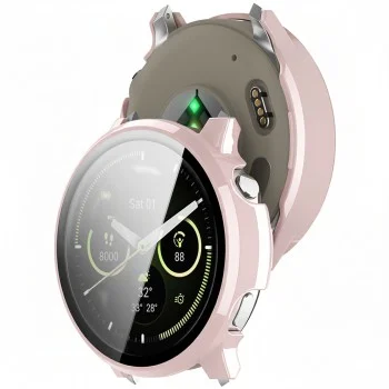 Калъф + протектор – Techsuit Defense360 Pro – Garmin Venu 4 45mm – Розов