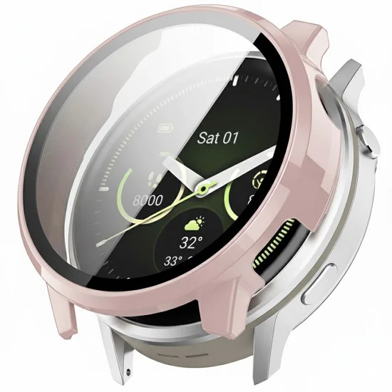 Калъф + протектор – Techsuit Defense360 Pro – Garmin Venu 4 41mm – Розов