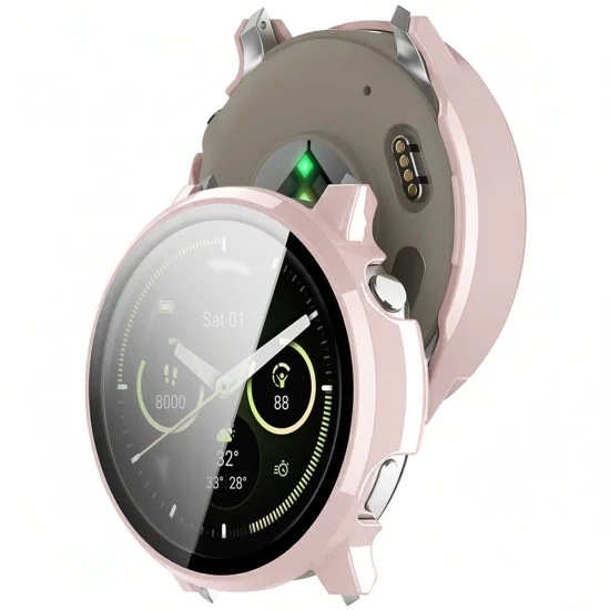 Калъф + протектор – Techsuit Defense360 Pro – Garmin Venu 4 41mm – Розов