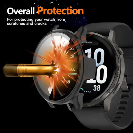 Калъф + протектор – Techsuit Defense360 Pro – Garmin Venu 4 41mm – Бежов