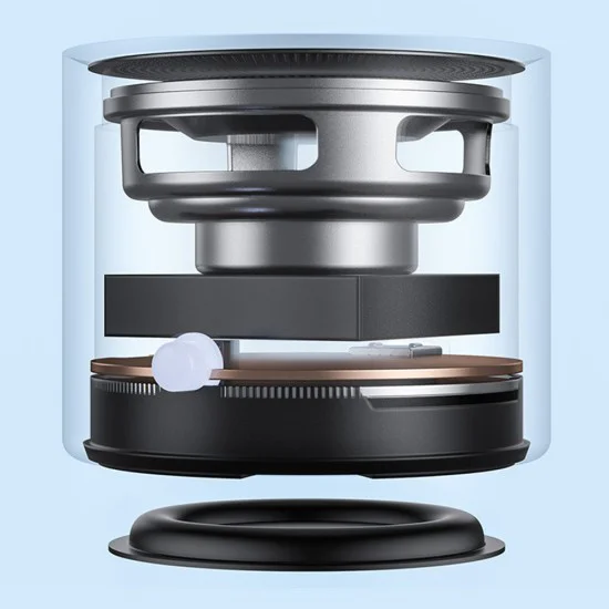 Мини колонка – Yesido Wireless Speaker (YSW30) – Bluetooth 5.0, бас диафрагма, ултра компактна, IPX5, Type-C, 700mAh – Черна