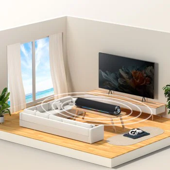 Безжична колонка – Yesido Wireless Speaker (YSW27) – Bluetooth 5.3, аудио усилвател, RGB, TF/AUX/USB, 1200mAh – Черна