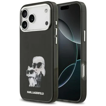 Калъф за iPhone 17 Pro – с MagSafe – Karl Lagerfeld (KLHMP17LHMKCAQOK) IML Aquarelle – Karl & Choupette