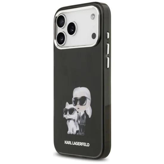 Калъф за iPhone 17 Pro – с MagSafe – Karl Lagerfeld (KLHMP17LHMKCAQOK) IML Aquarelle – Karl & Choupette