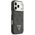 Калъф за iPhone 17 Pro – с MagSafe – Guess (GUHMP17LPCS4GPTK) Hardcase 4G Triangle Logo с поставка за камера – Черен