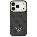 Калъф за iPhone 17 Pro – с MagSafe – Guess (GUHMP17LPCS4GPTK) Hardcase 4G Triangle Logo с поставка за камера – Черен