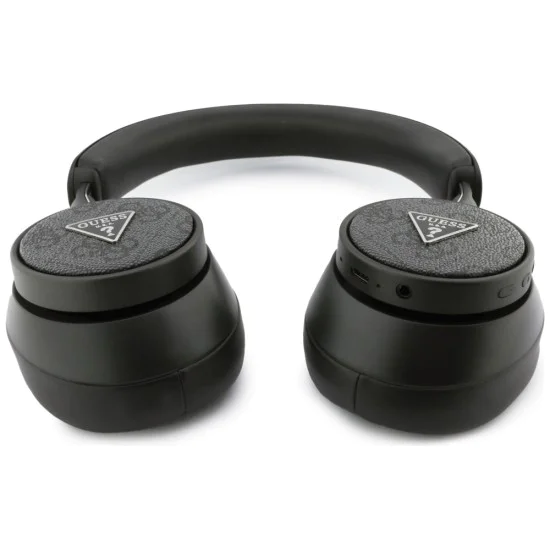 Безжични слушалки – Guess (GUBHC15PMRTRK) 4G Triangle Logo – Bluetooth 5.4, IPX4, ENC, Over-ear – Черен