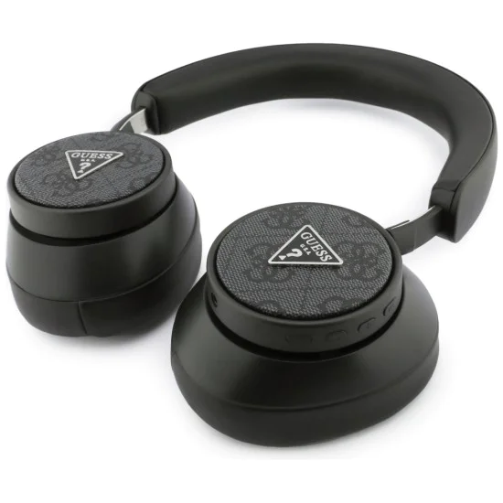 Безжични слушалки – Guess (GUBHC15PMRTRK) 4G Triangle Logo – Bluetooth 5.4, IPX4, ENC, Over-ear – Черен