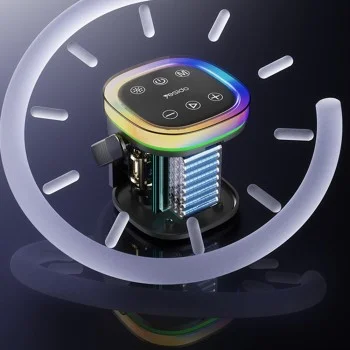 Безжична колонка – Yesido Wireless Speaker (YSW25) – Bluetooth 5.3, RGB, IP67, дръжка, TF/AUX/USB/Type-C, 1800mAh – Черна