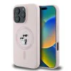 Калъф за iPhone 16 Pro Max - Karl Lagerfeld Silicone KC Body Ring MagSafe - Розов