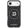 Калъф за iPhone 17 Air - Karl Lagerfeld IML Choupette Head Logo MagSafe - Черен
