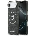 Калъф за iPhone 17 Air - Karl Lagerfeld IML Choupette Head Logo MagSafe - Черен