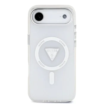 Калъф за iPhone 17 Air – с MagSafe – Guess (GUHMP17MHGTMLCGT) IML Gradient Triangle Logo – Прозрачен