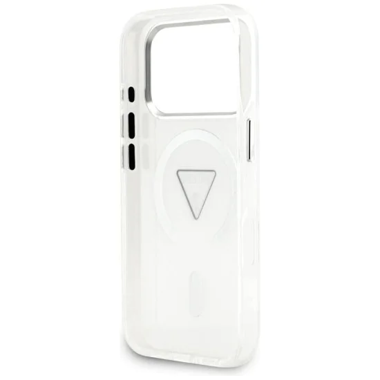 Калъф за iPhone 17 Pro – с MagSafe – Guess (GUHMP17LHGTMLCGT) IML Gradient Triangle Logo – Прозрачен