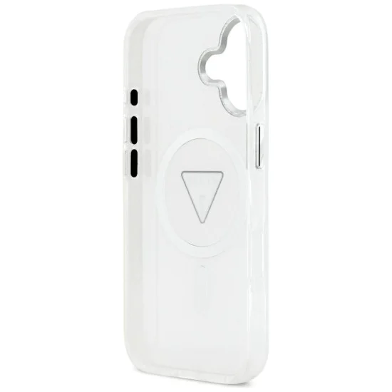 Калъф за iPhone 17 – с MagSafe – Guess (GUHMP17SHGTMLCGT) IML Gradient Triangle Logo – Прозрачен