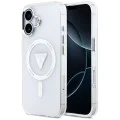 Калъф за iPhone 17 – с MagSafe – Guess (GUHMP17SHGTMLCGT) IML Gradient Triangle Logo – Прозрачен