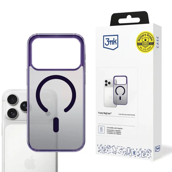 Калъф за iPhone 17 Pro - 3mk - Frosty MagCase - Лилав
