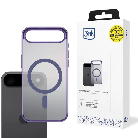Калъф за iPhone 17 Air - 3mk - Frosty MagCase - Лилав