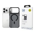 Калъф за iPhone 17 Pro - 3mk - Опушен MagCase - Черен