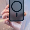 Калъф за iPhone 16 - 3mk - Smoke MagCase - Черен