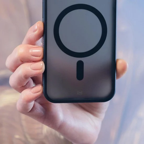 Калъф за iPhone 16 - 3mk - Smoke MagCase - Черен