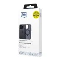 Калъф за iPhone 16 Pro Max - 3mk - Smoke Case Mag&Stand - Черен