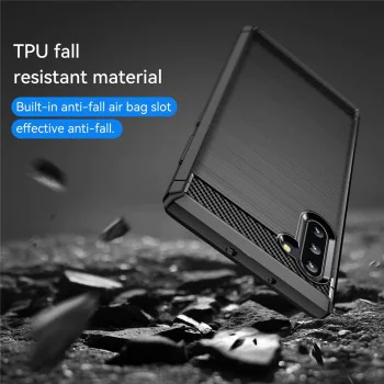 Калъф – OnePlus 15 – Techsuit Carbon Silicone – Черен
