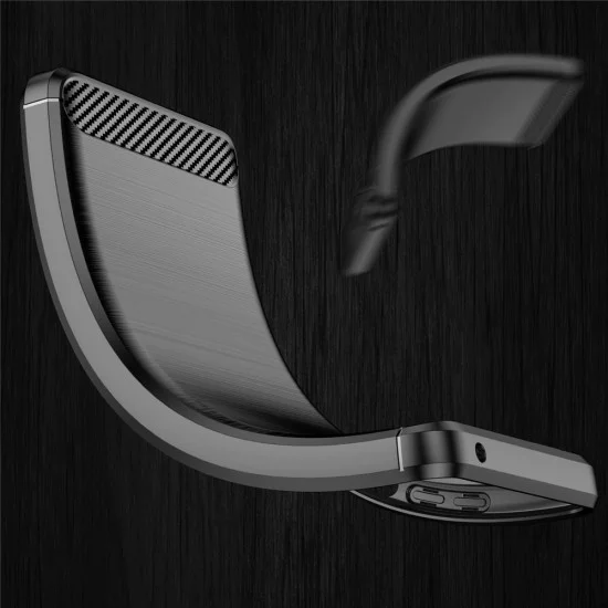 Калъф – OnePlus 15 – Techsuit Carbon Silicone – Черен