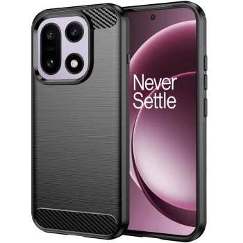 Калъф – OnePlus 15 – Techsuit Carbon Silicone – Черен