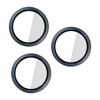 Протектор - Камера за iPhone 16 Pro Max / iPhone 16 Pro - 3mk - Hardy Lens Protection Pro - Черен