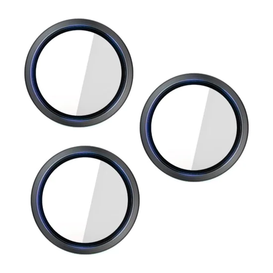 Протектор - Камера за iPhone 16 Pro Max / iPhone 16 Pro - 3mk - Hardy Lens Protection Pro - Черен