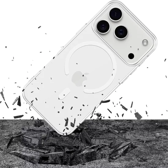 Калъф за iPhone 17 Pro - 3mk - Прозрачен MagCase - Прозрачен