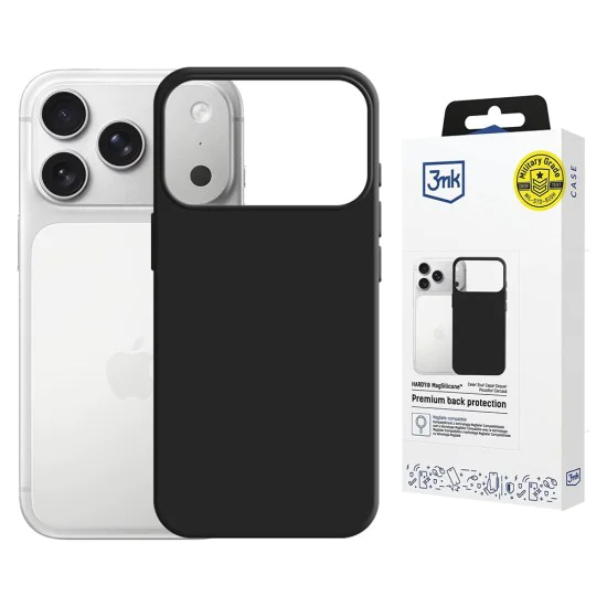 Калъф за iPhone 17 Pro - 3mk - Hardy MagSilicone - Графит Сив